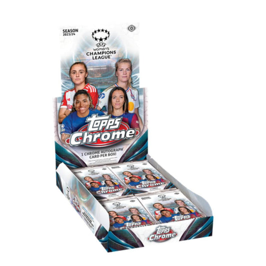 2023-24 Topps Chrome UEFA Women's Champions League Soccer Hobby Box